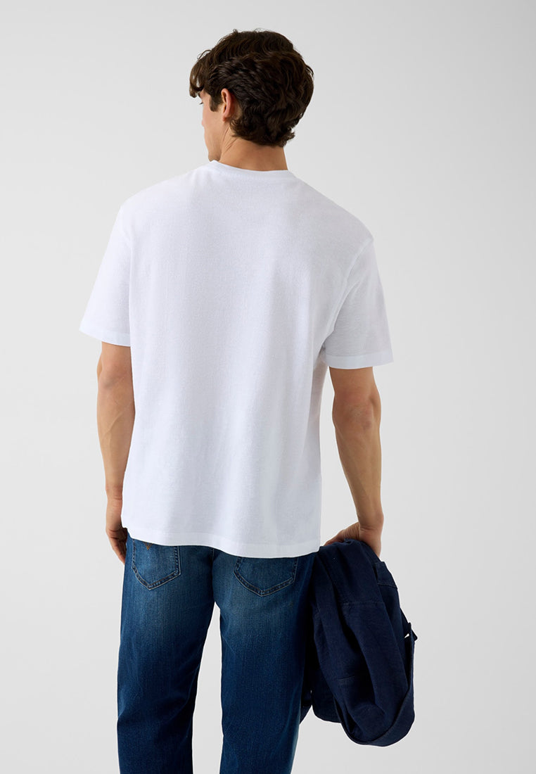 Shortsleeves Crewneck Oversize Slub Small Logo