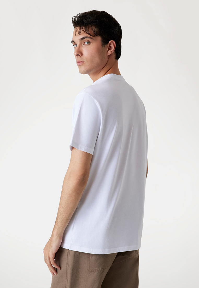 Short Sleeves Crew Neck Guess Triangle Tee