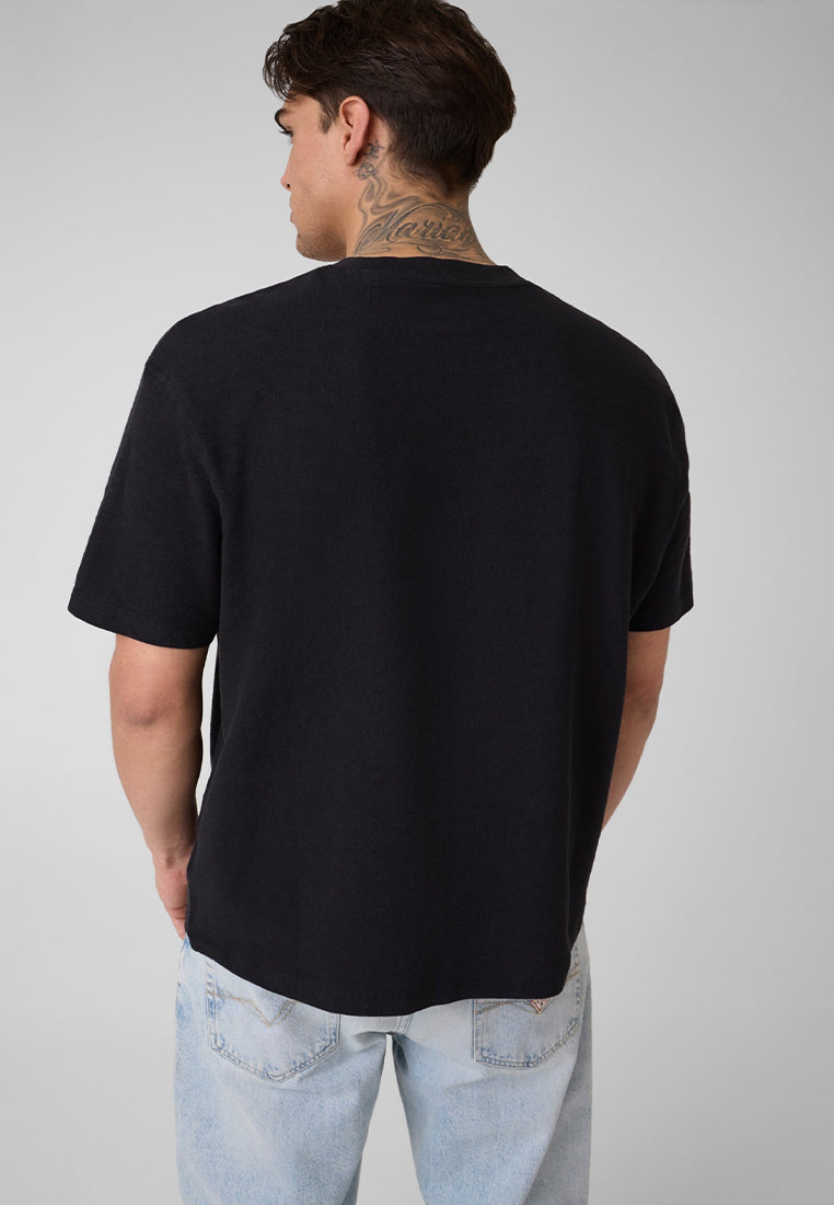 Shortsleeves Crewneck Oversize Slub Small Logo