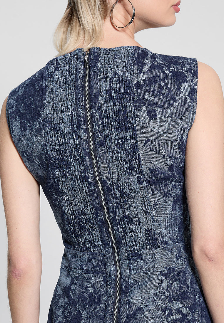 Eden Jacquard Denim Dress