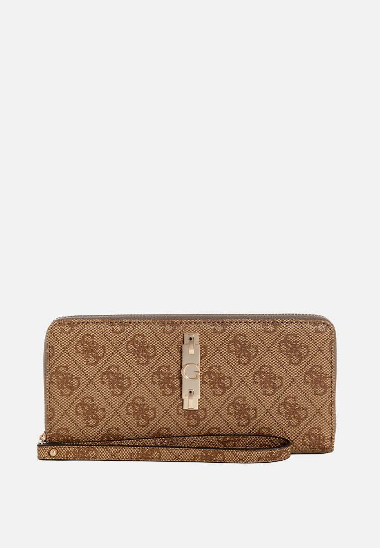Yvonne Logo Large Zip Around Wallet