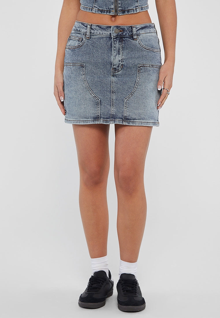 Originals Panel Denim Skirt