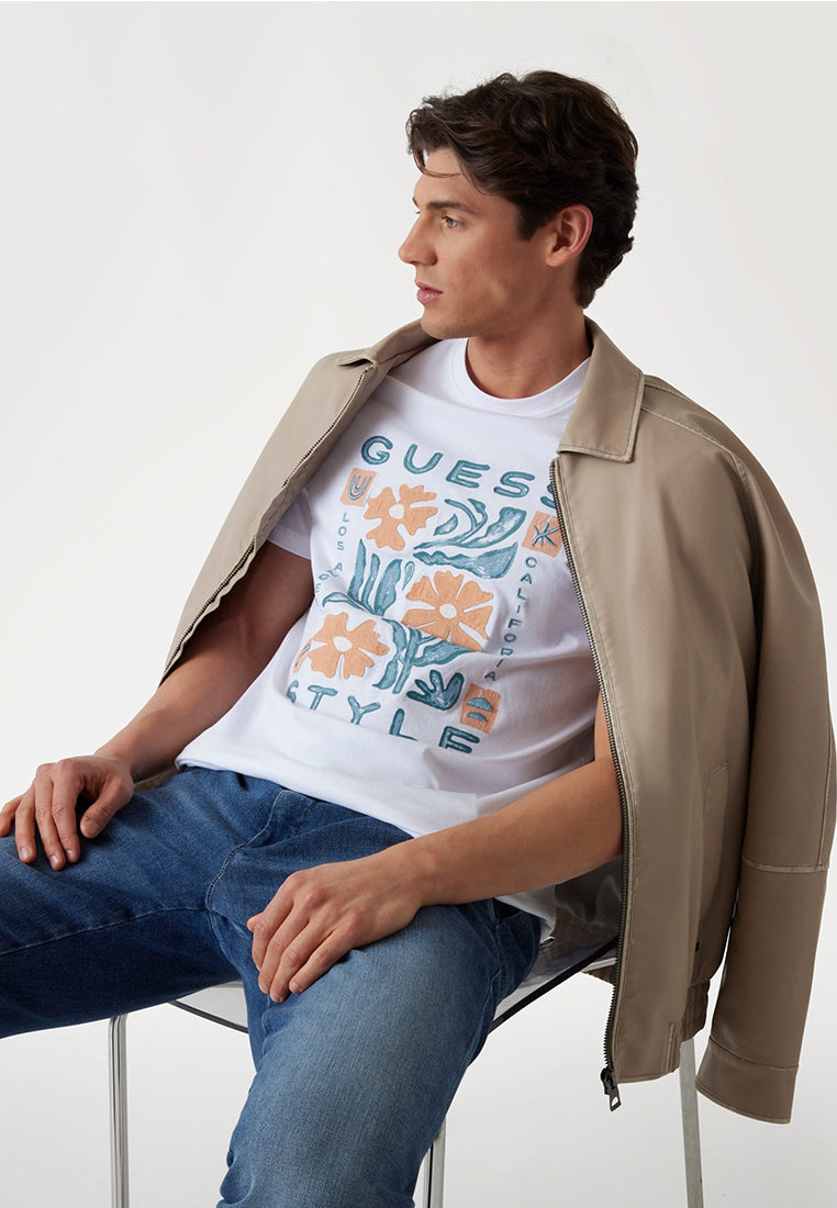 Short Sleeves Crew Neck Guess Style Tee