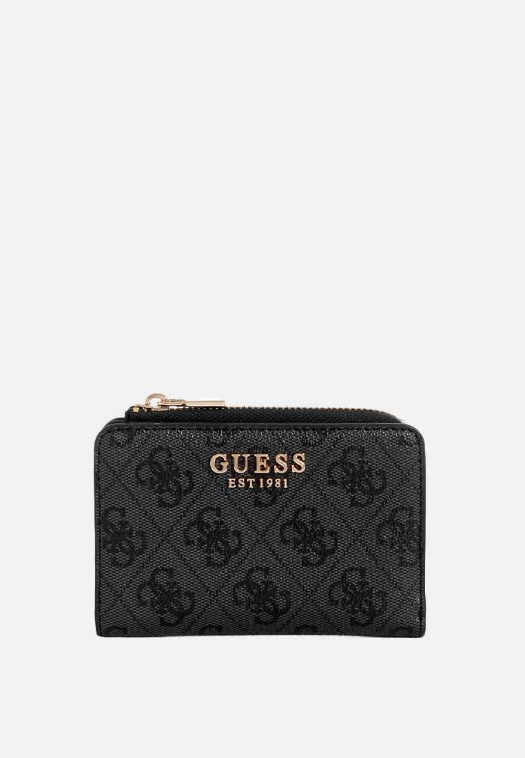 Yvonne Logo Zip Around Card Case Wallet