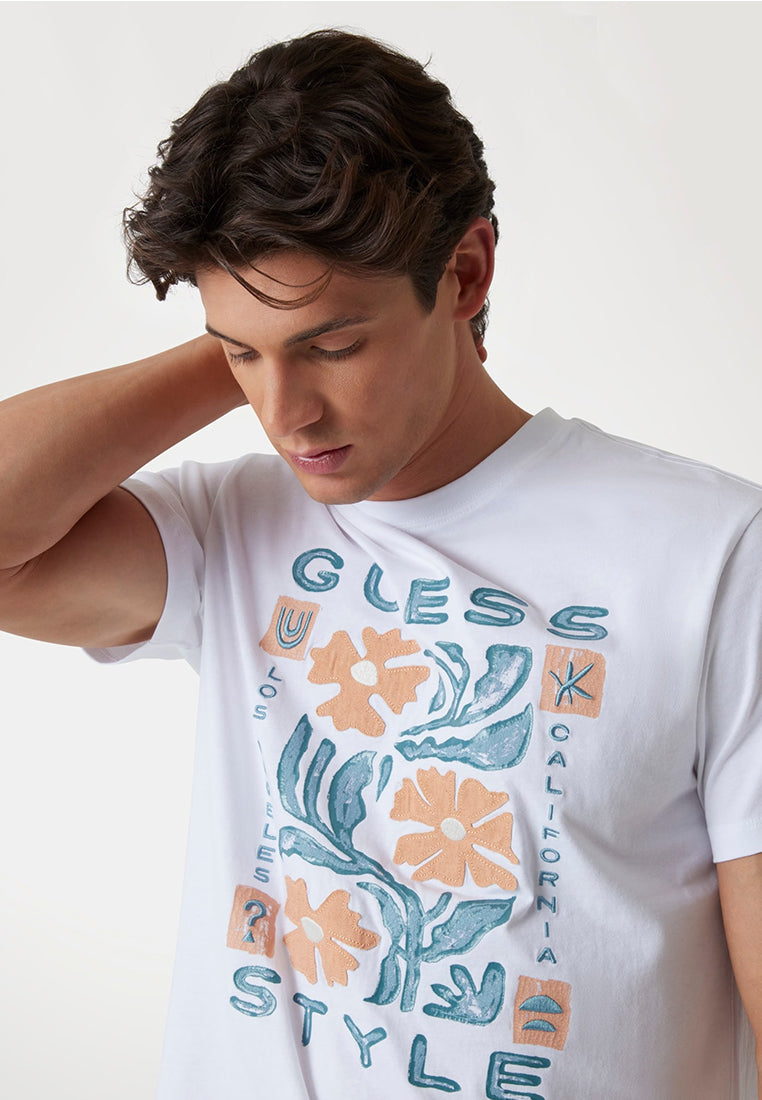Short Sleeves Crew Neck Guess Style Tee