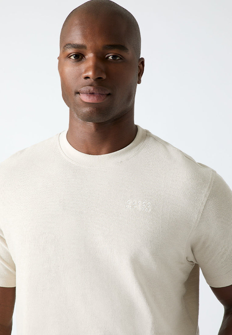 Crewneck Shortsleeves Seaside Painting Tee