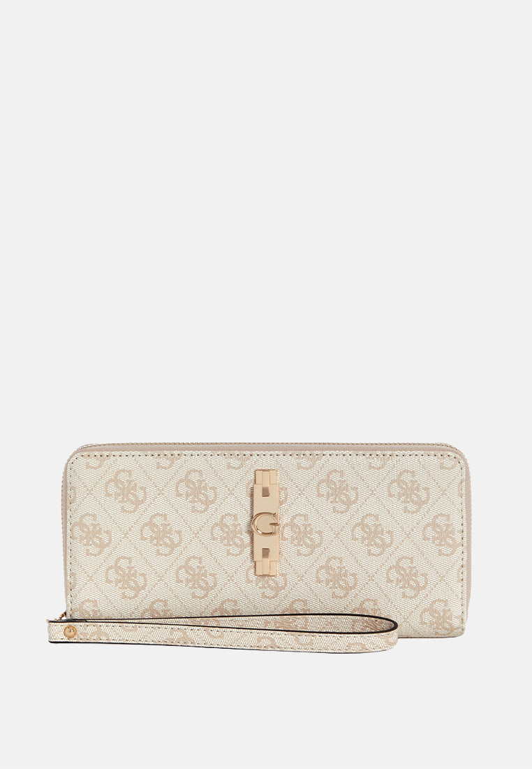 Yvonne Logo Large Zip Around Wallet