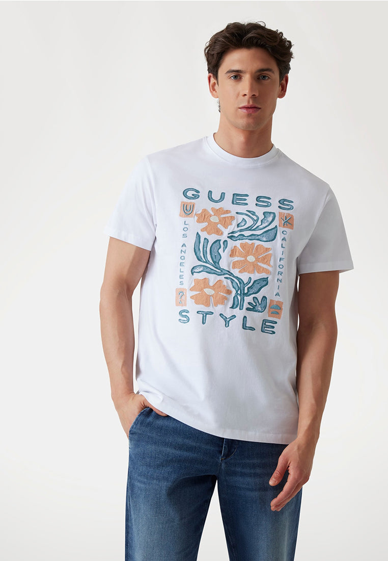 Short Sleeves Crew Neck Guess Style Tee