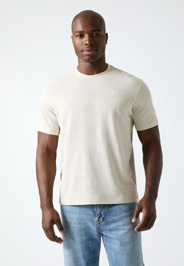 Crewneck Shortsleeves Seaside Painting Tee