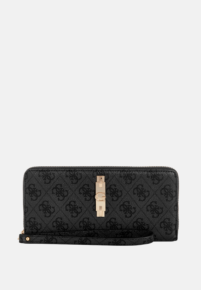 Yvonne Logo Large Zip Around Wallet