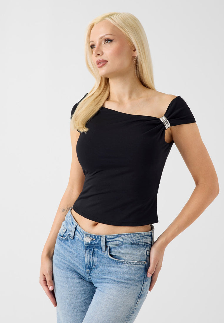 Shortsleeves Off Shoulder Suni Top