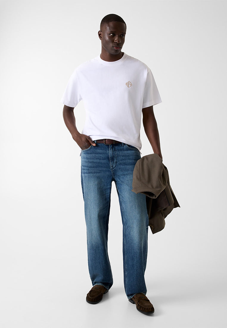 Shortsleeves Crewneck Diamante Logo Tee
