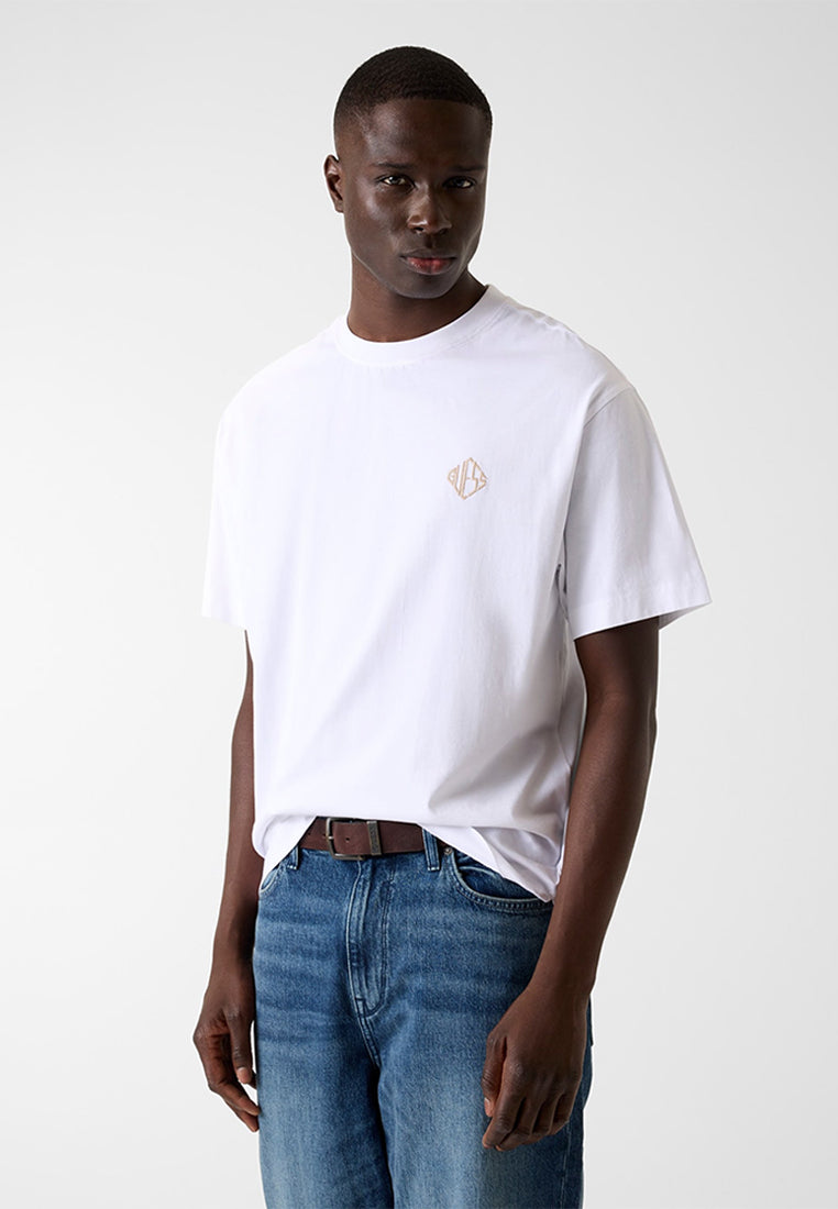 Shortsleeves Crewneck Diamante Logo Tee