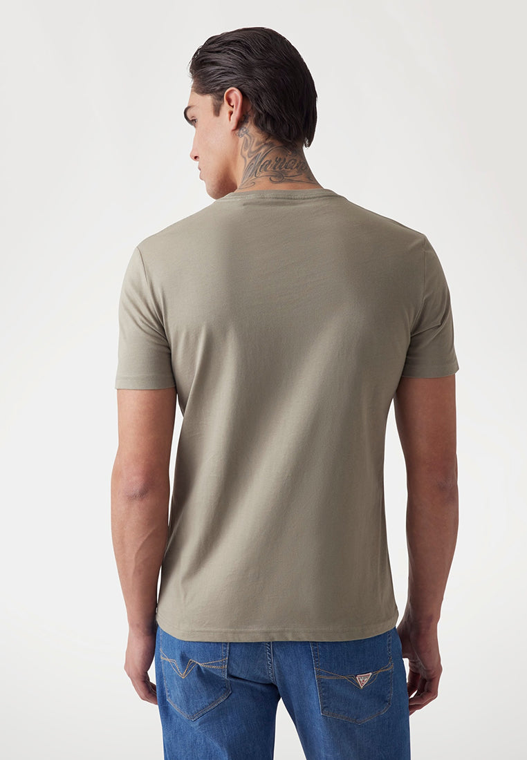 Short Sleeves Crew Neck Triangle Tee