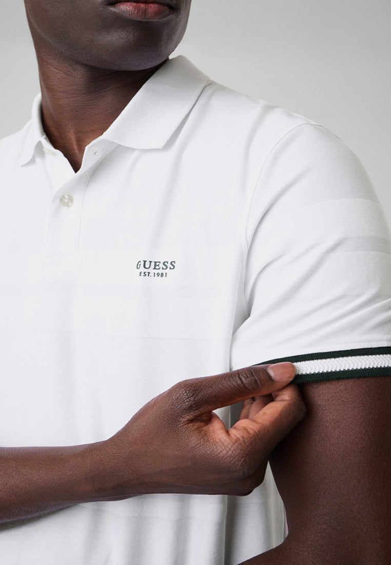 Shortsleeves Jacqaurd Detailed Polo