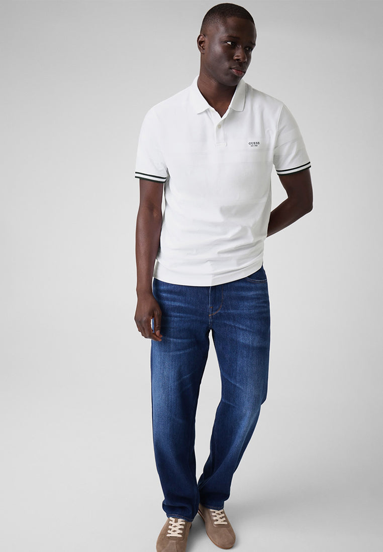 Shortsleeves Jacqaurd Detailed Polo