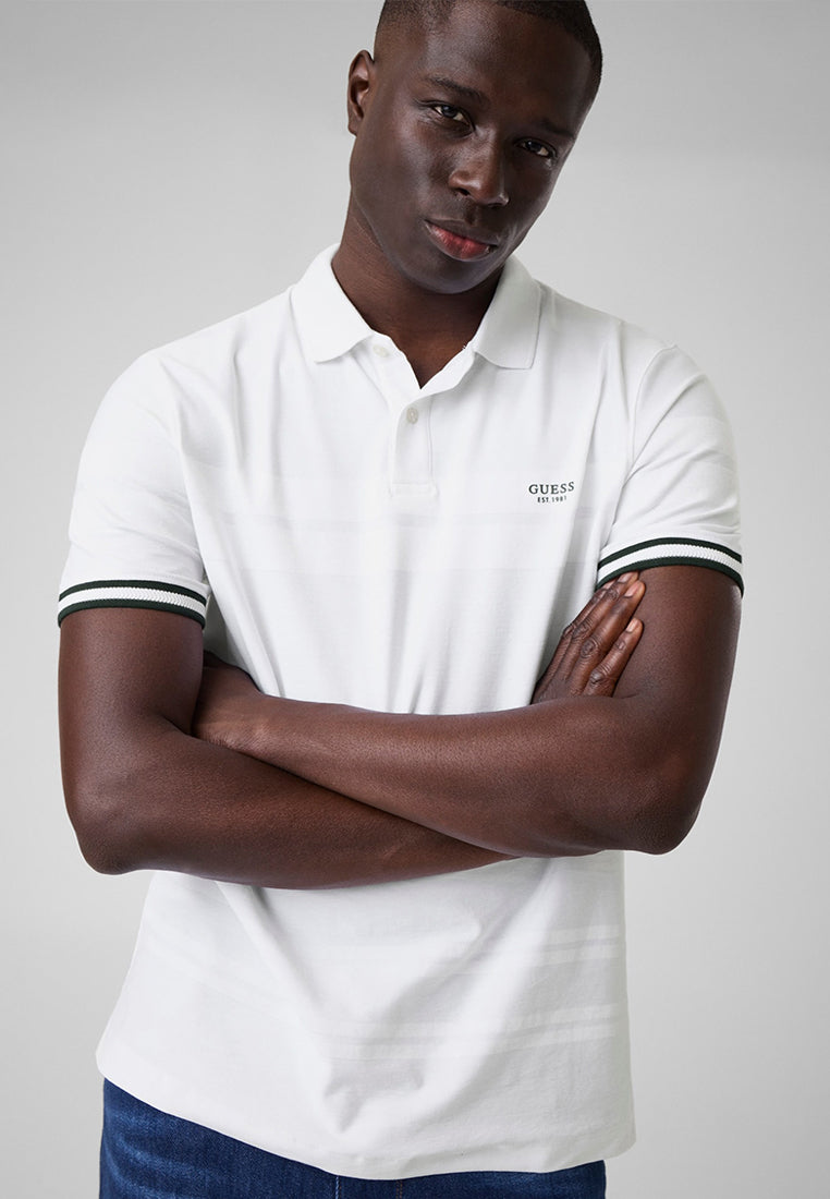 Shortsleeves Jacqaurd Detailed Polo