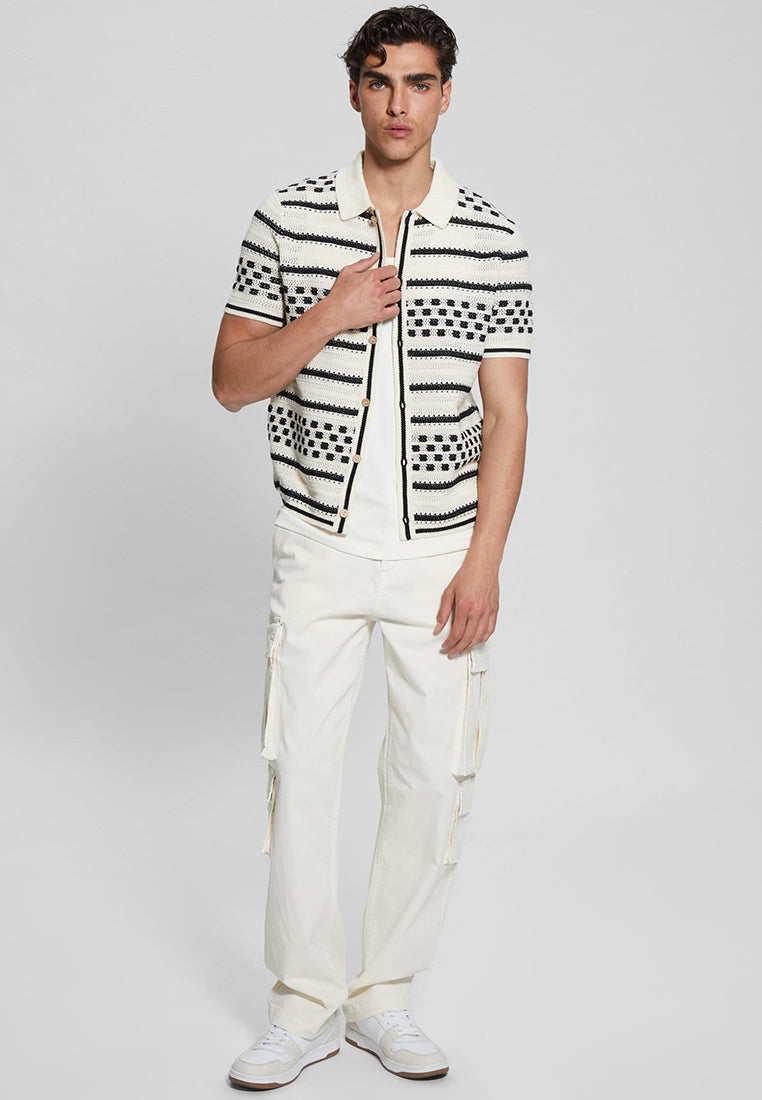 Checker Stripe Slater Polo