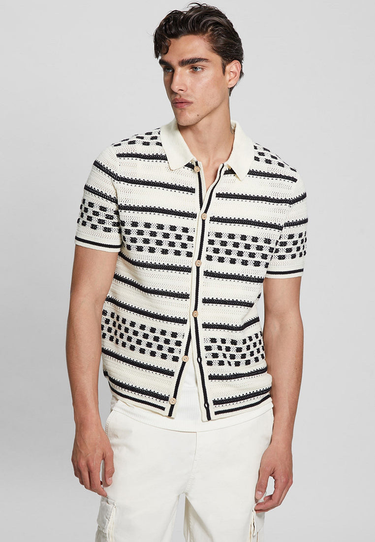 Checker Stripe Slater Polo