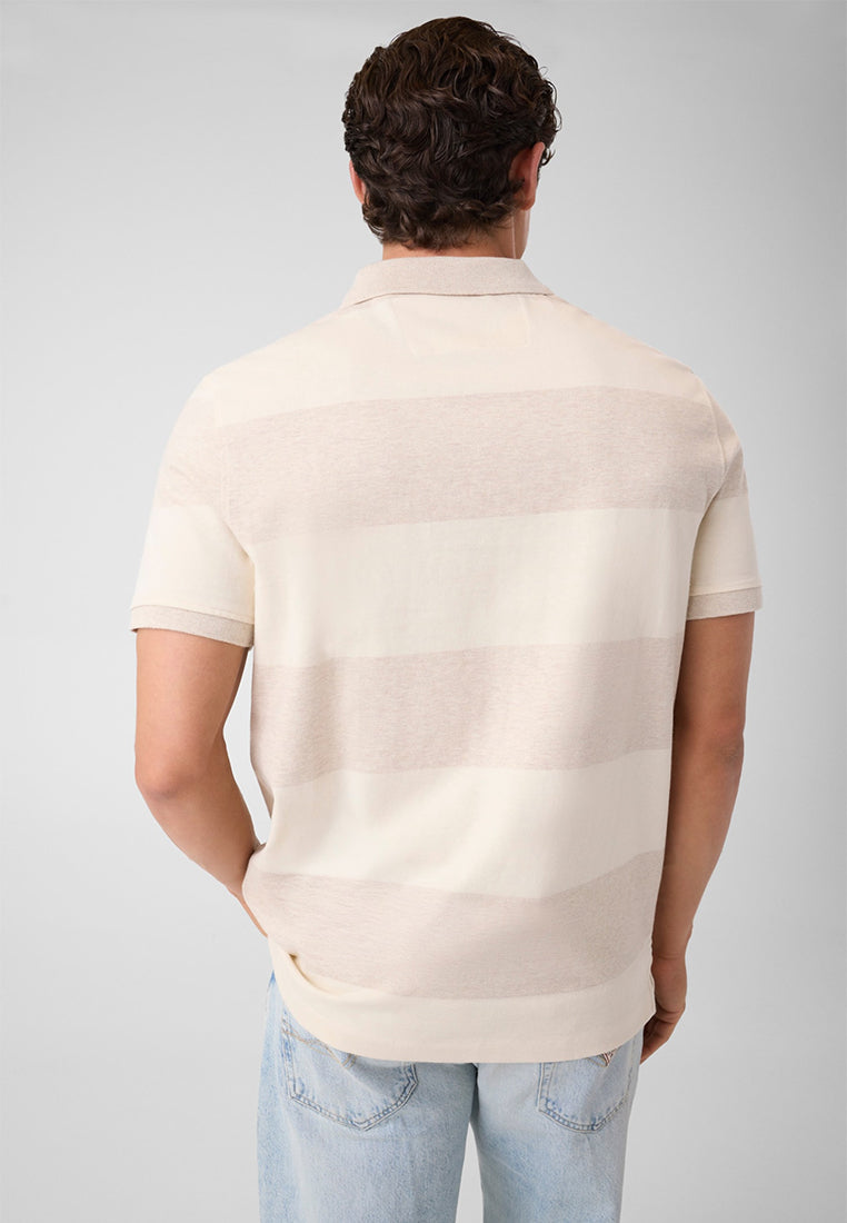 Shortsleeves Yarn Dyed Striped Polo