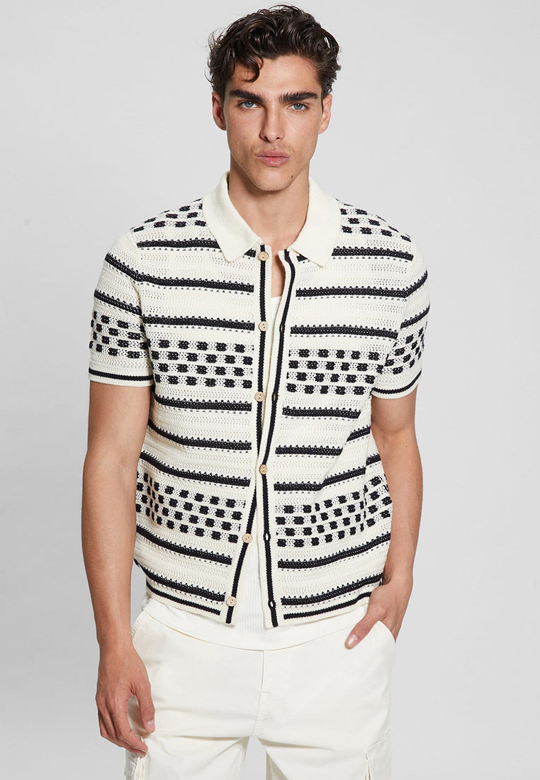 Checker Stripe Slater Polo