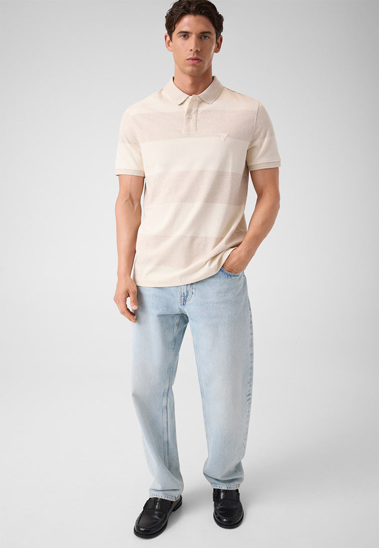 Shortsleeves Yarn Dyed Striped Polo