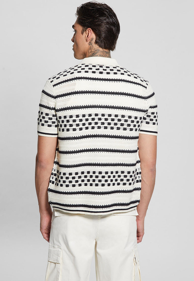 Checker Stripe Slater Polo