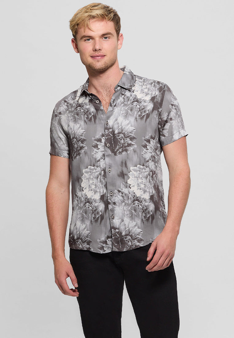 Shortsleeves Wayco Sateen Floral Shirt