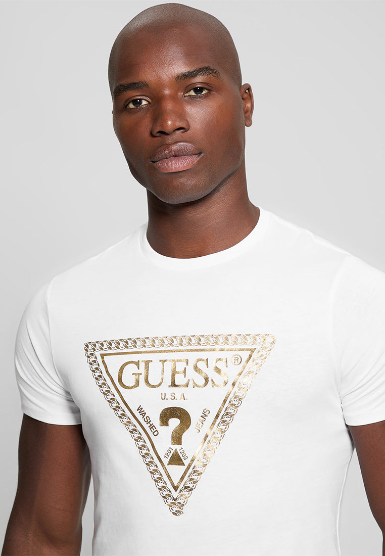 Basic Chain Triangle Logo Tee