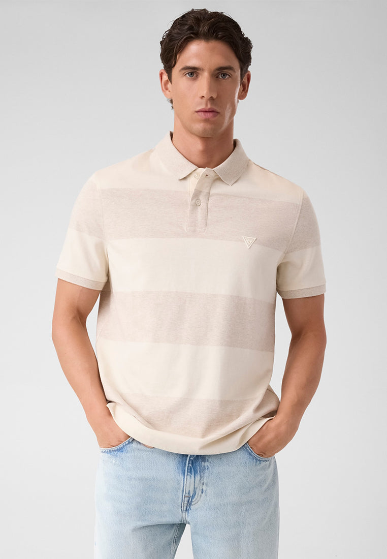 Shortsleeves Yarn Dyed Striped Polo
