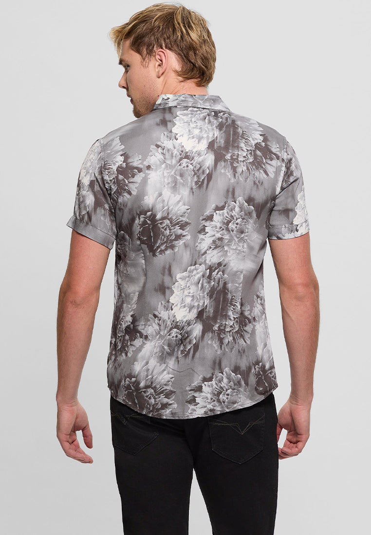 Shortsleeves Wayco Sateen Floral Shirt
