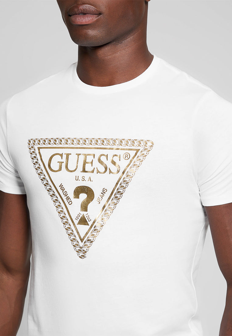 Basic Chain Triangle Logo Tee