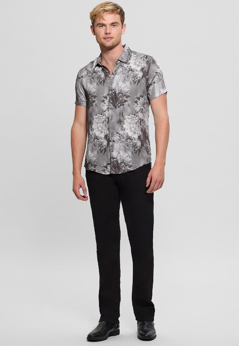 Shortsleeves Wayco Sateen Floral Shirt