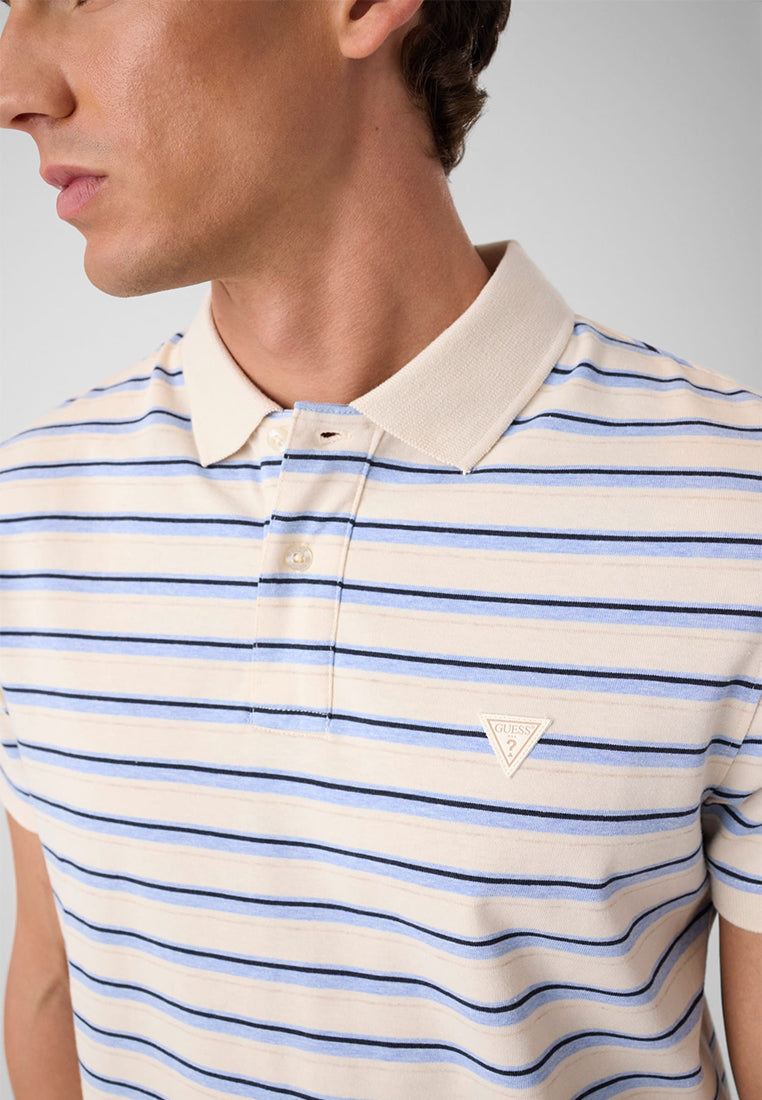 Shortsleeves Yarn Dyed Striped Polo