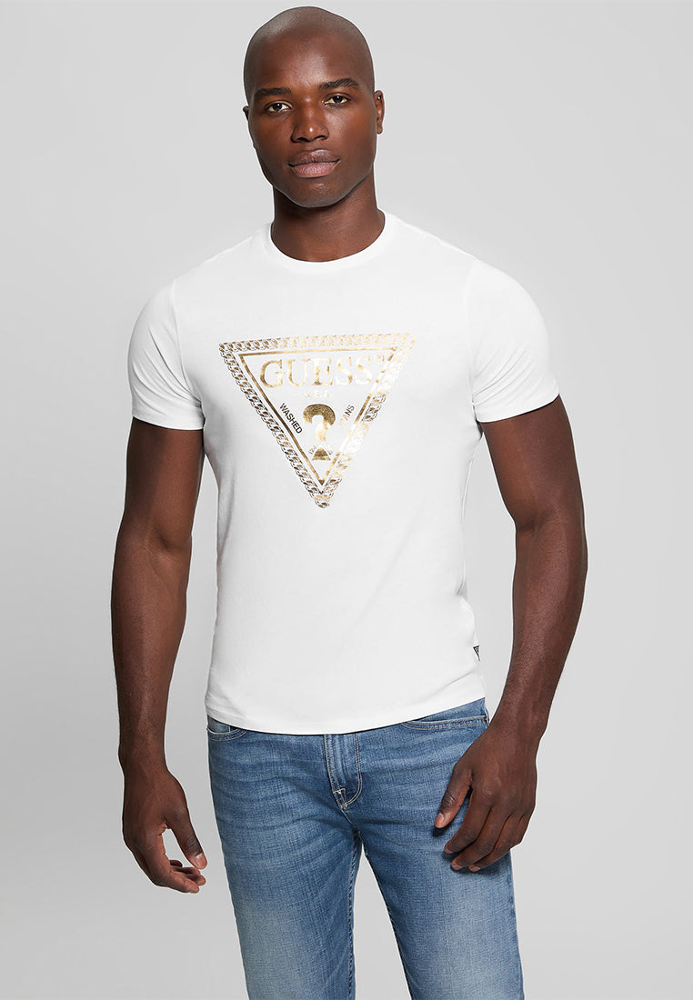 Basic Chain Triangle Logo Tee