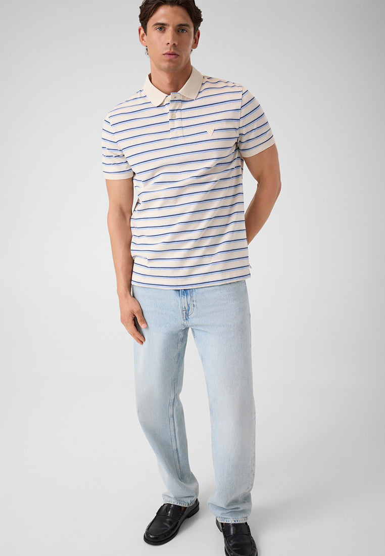 Shortsleeves Yarn Dyed Striped Polo
