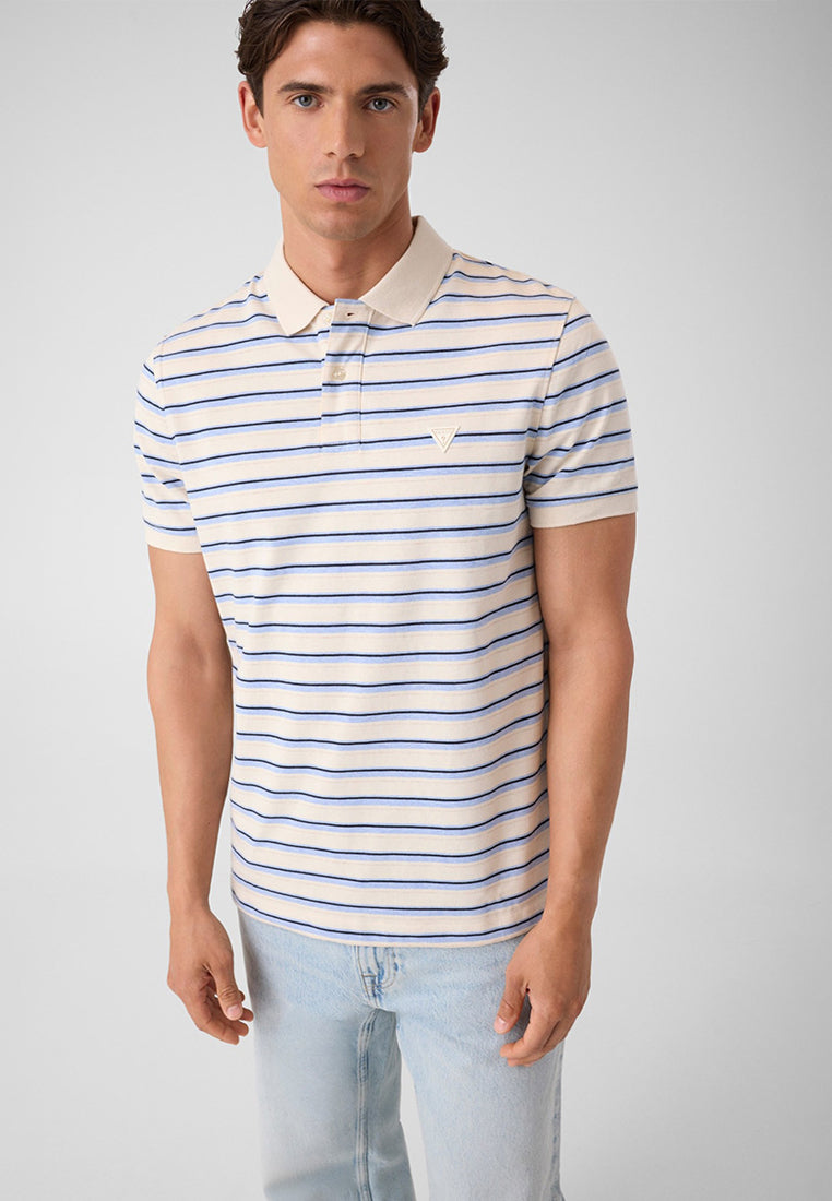 Shortsleeves Yarn Dyed Striped Polo