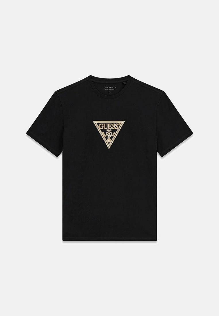 Crewneck Shortsleeves Mid Triangle Hd Print Tee