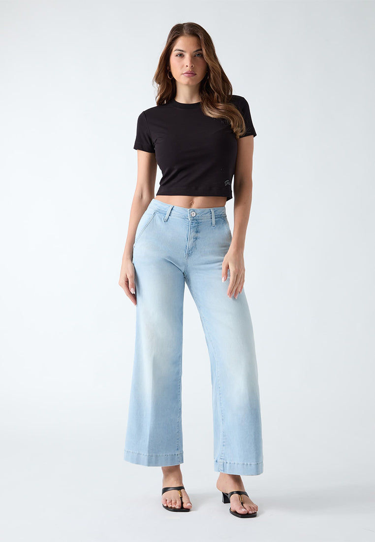 Zoya Wide Leg Crop Jeans