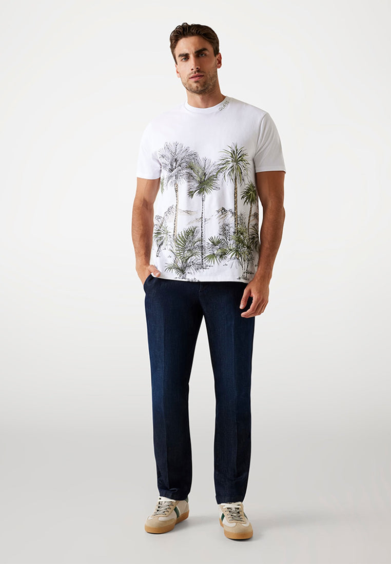 Shortsleeves Basic Urban Palm Tree Tee
