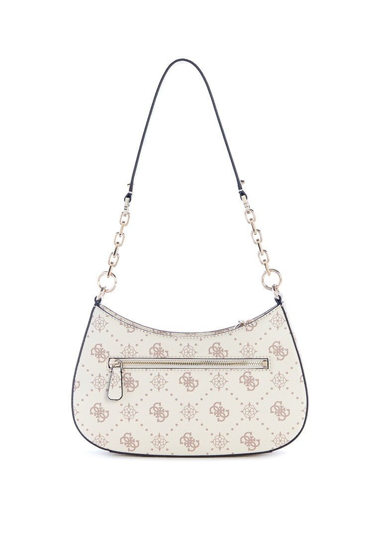 Carrie Logo Top Zip Shoulder Bag