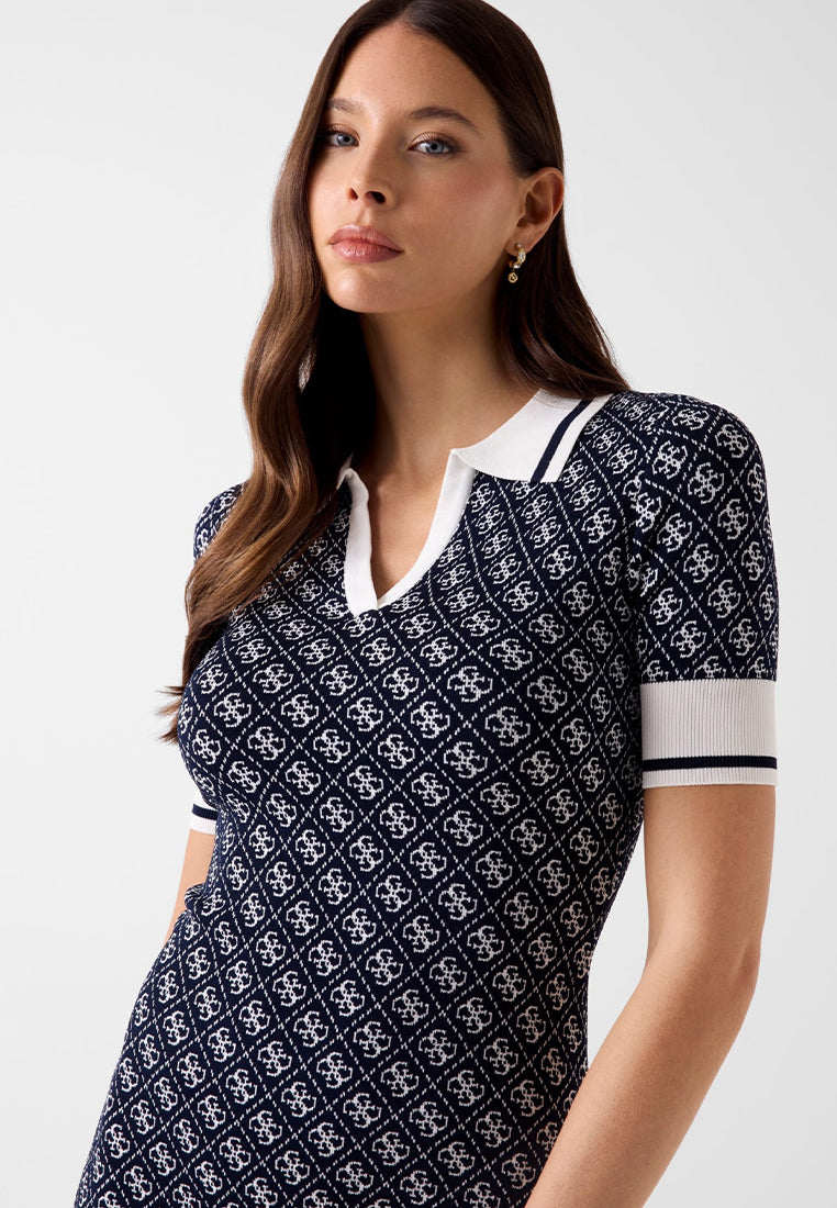 Shortsleeves Lise 4G Logo Polo Streetwear Dress