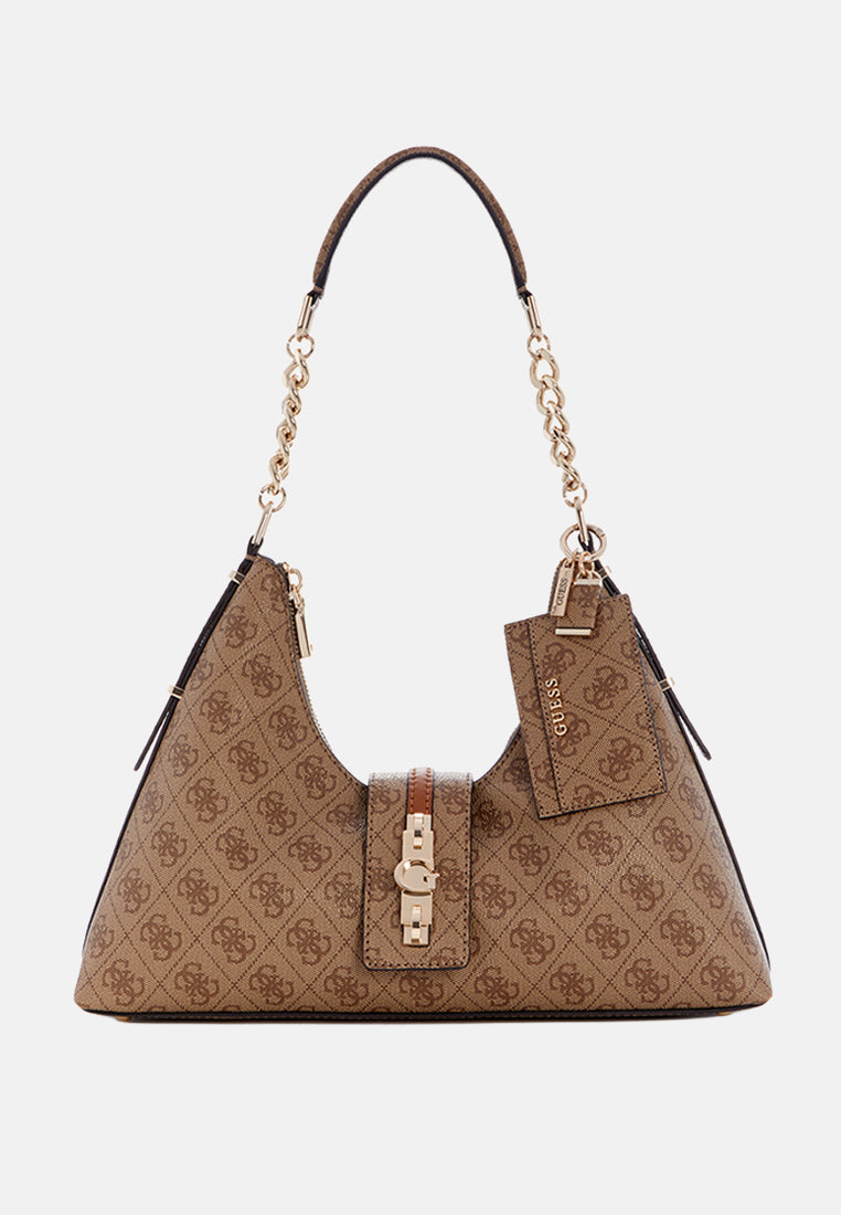Yvonne Logo Hobo Bag