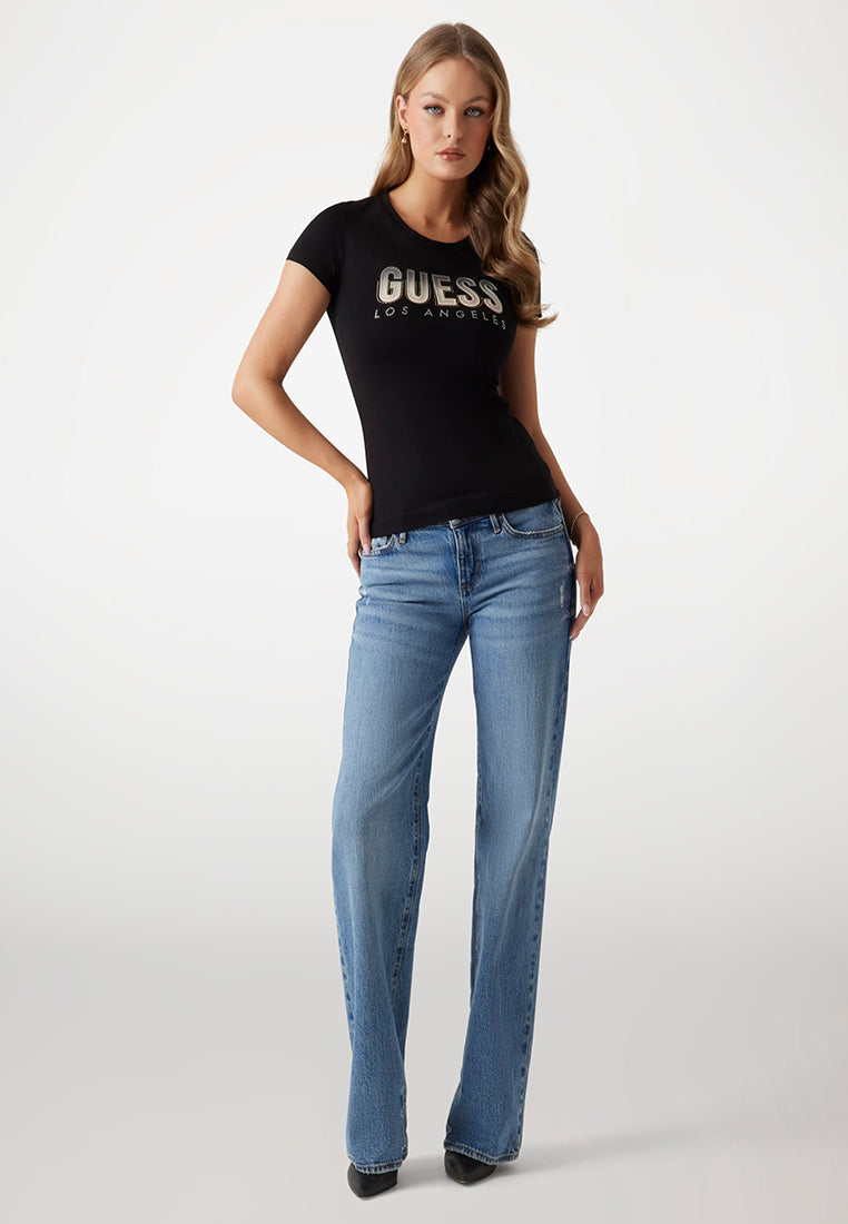 Glitter Degrade Logo Tee