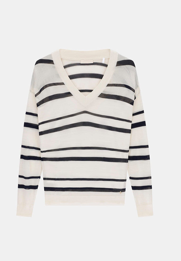Longsleeves Vneck Summer Sweater