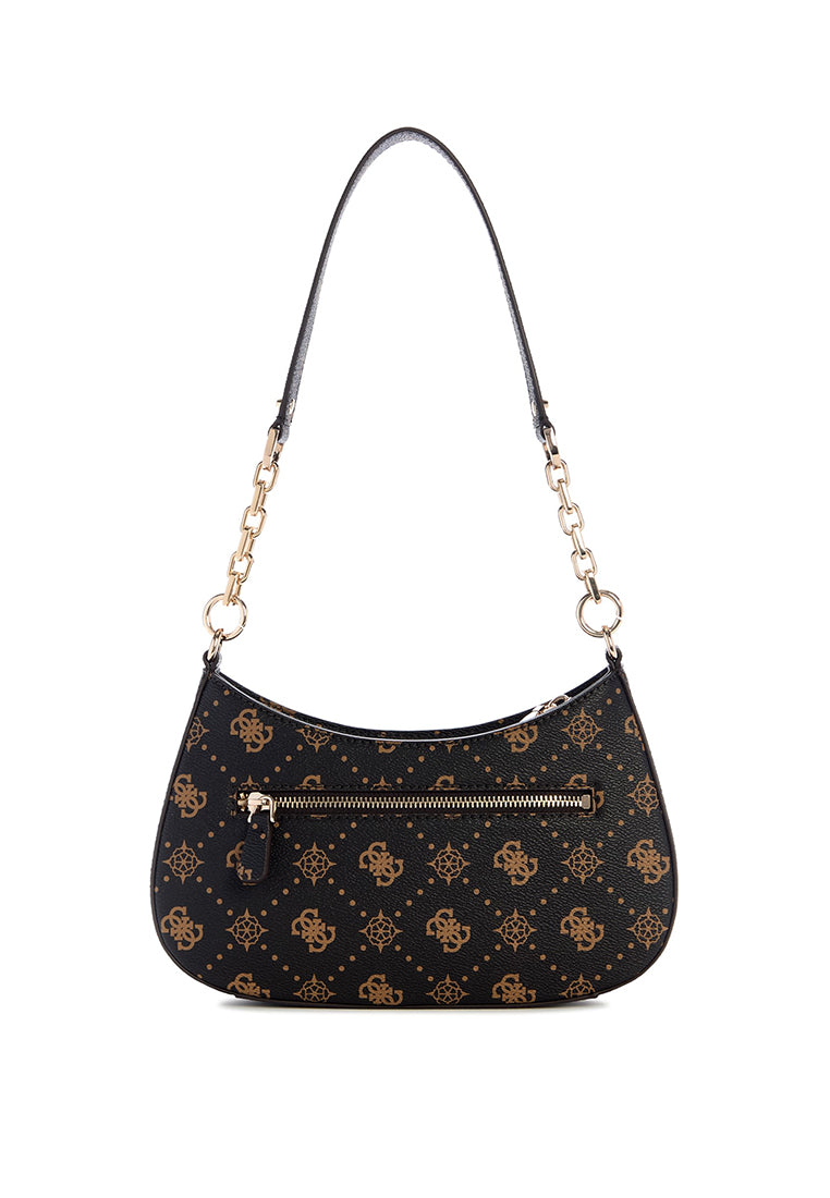 Carrie Logo Top Zip Shoulder Bag