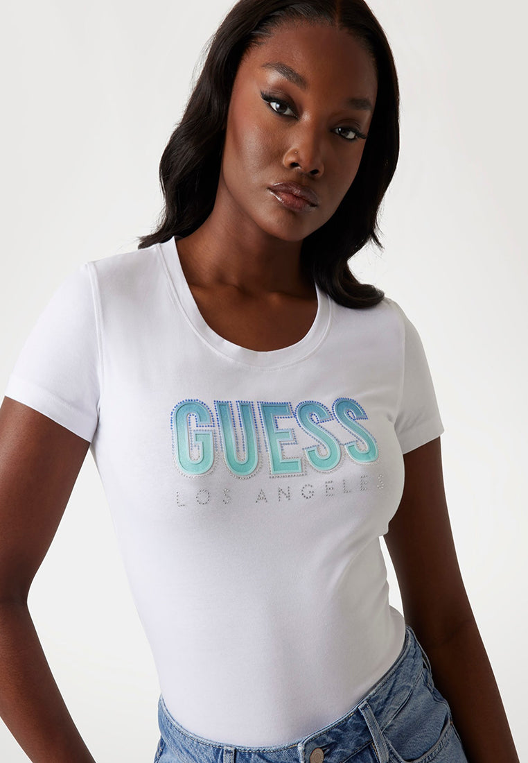 Glitter Degrade Logo Tee