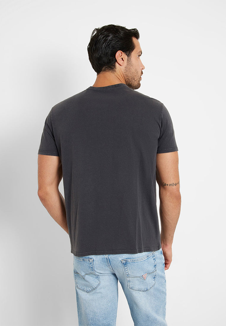 Short sleeves Basic Palms Inset Applique Tee