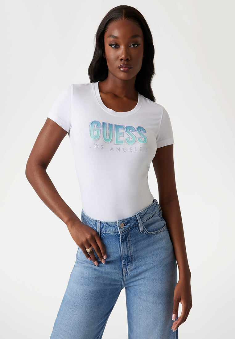 Glitter Degrade Logo Tee