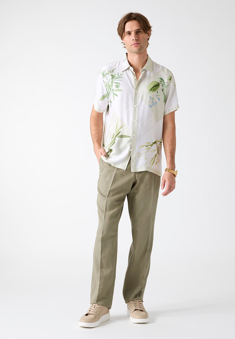 Eco Rayon Woven Bloom Print Shortsleeves